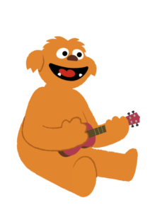 Moe Playing Ukulele